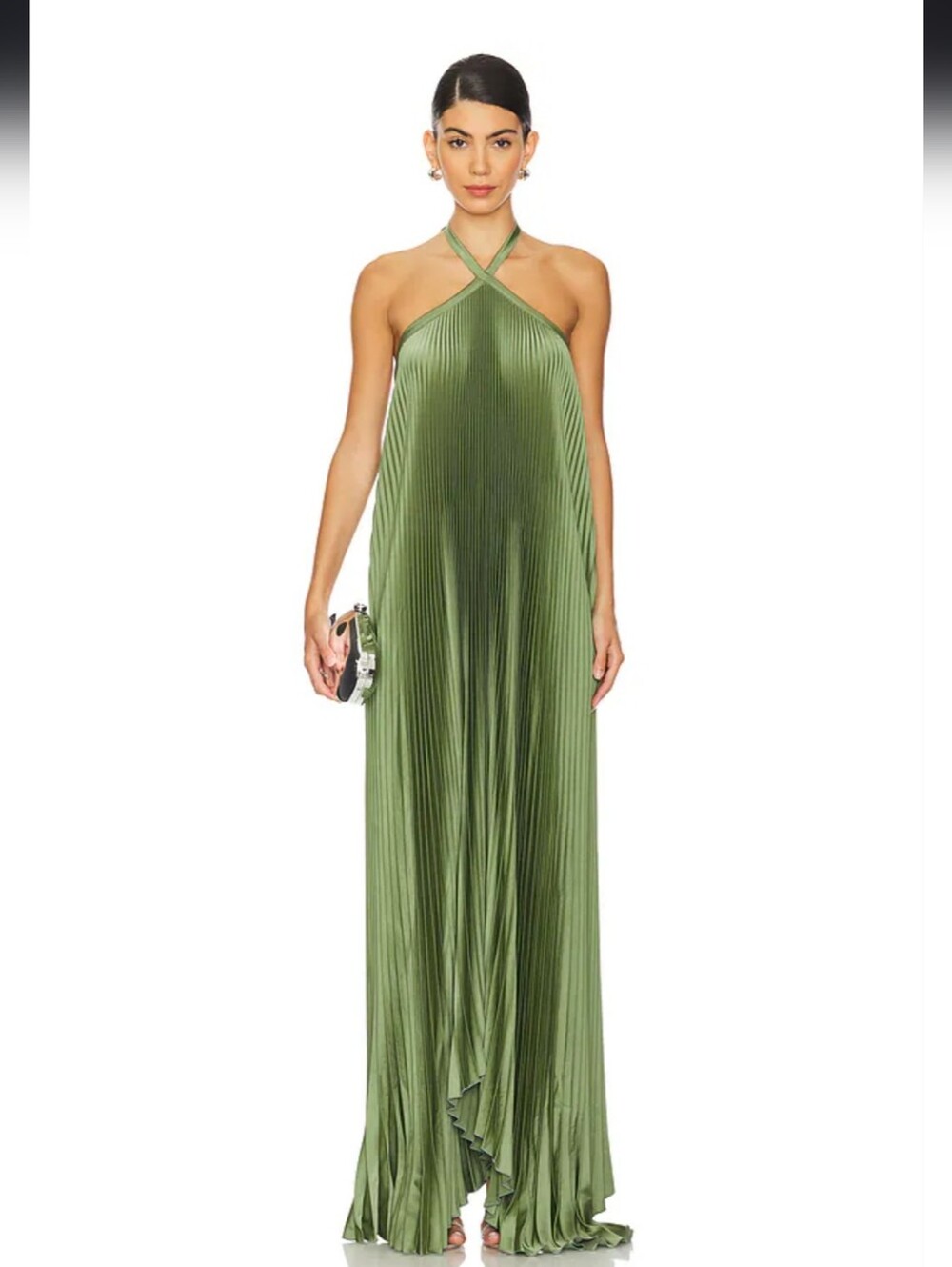 Deesse Gown in Moss